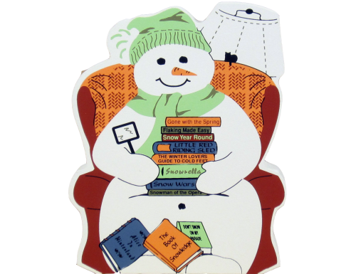 Snowman reading