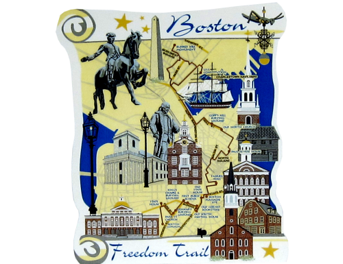 Boston Freedom Trail wooden souvenir