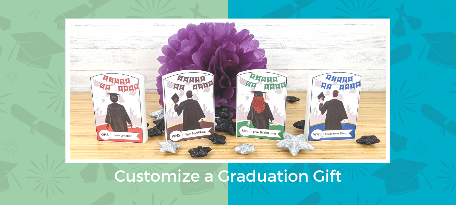 Order a one-of-a-kind graduate gift. You customize it. 