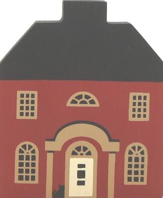 Vintage Grandinere House from Series II handcrafted from 3/4" thick wood by The Cat's Meow Village in the USA
