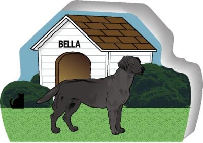 Black Lab can be personalized with your dog's name
