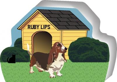 Basset Hound can be personalized with your dog's name