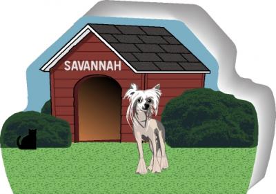 Hairless Chinese Crested can be personalized with your dog's name