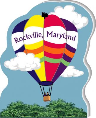 Personalize this Hot Air Balloon and share your message with the world! Handcrafted of wood in the USA by The Cat's Meow Village.
