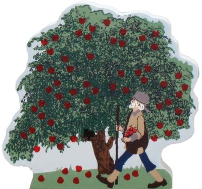 Cat's Meow Apple Tree with Johnny Appleseed