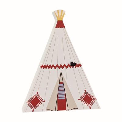 Add this Wigwam Village Motel wooden replica to your home decor to remember the night you spent in a tipi! Handcrafted in the USA by The Cat's Meow Village.
