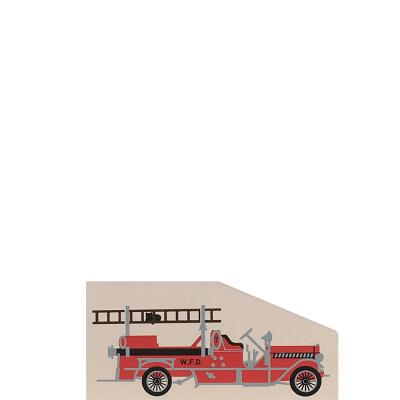Vintage 1914 Fire Pumper from Accessories handcrafted from 1/4" thick wood by The Cat's Meow Village in the USA