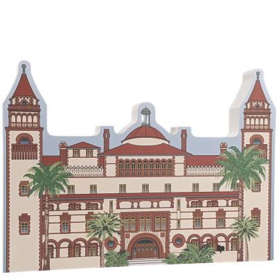 Flager College, Ponce de Leon Hotel, St. Augustine, Florida. Handcrafted in the USA 3/4" thick wood by Cat’s Meow Village.