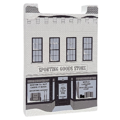 Sporting Goods Store replica - It's A Wonderful Life handcrafted by The Cat's Meow Village in the USA.