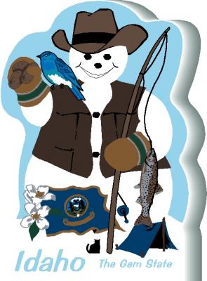 Idaho State Snowman handcrafted and made in the USA.
