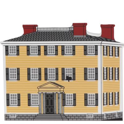 Vintage Hawke's House from Historic Salem Series handcrafted from 3/4" thick wood by The Cat's Meow Village in the USA