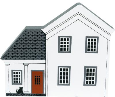 Vintage Grimm's Farmhouse from Fall Series handcrafted from 3/4" thick wood by The Cat's Meow Village in the USA