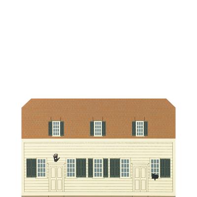 Vintage Meetinghouse from Shaker Village Series handcrafted from 3/4" thick wood by The Cat's Meow Village in the USA