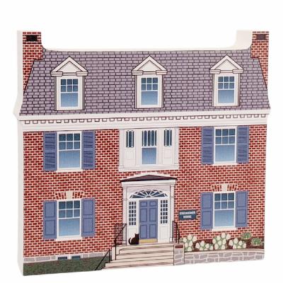 Eisenhower House National Historic Site, Gettysburg, Pennsylvania. Handcrafted in the USA 3/4" thick wood by Cat’s Meow Village.
