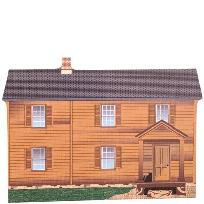 Henry House, Manassas Nat'l Battlefield Park, VA. Handcrafted in the USA 3/4" thick wood by Cat’s Meow Village.
