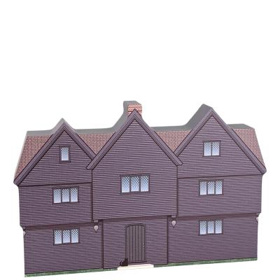 The Witch House, Salem, Massachusetts. Handcrafted in the USA 3/4" thick wood by Cat’s Meow Village.