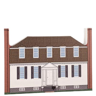 Beautifully detailed replica of Moore House, Yorktown, Virginia.  Handcrafted in the USA by Cat's Meow Village.