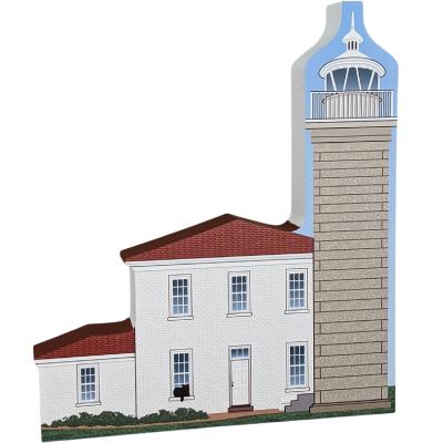 Watch Hill Lighthouse, Rhode Island.  Handcrafted in the USA by Cat's Meow Village.