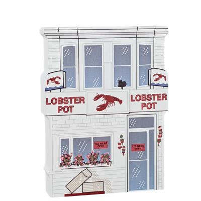 Lobster Pot Restaurant, Provincetown, Massachusetts, Cape Cod. Handcrafted in the USA 3/4" thick wood by Cat’s Meow Village.