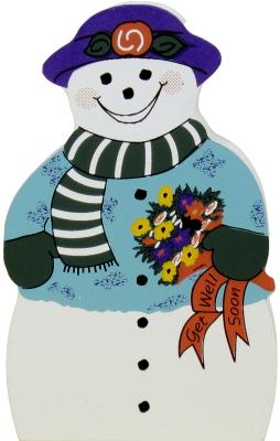 Get Well Wishes Snowman
