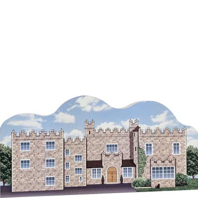 Wooden replica of Waterford Castle for your home decor to remember your trip there. Handcrafted of 3/4" thick wood by The Cat's Meow Village in the USA.