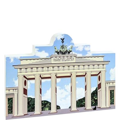 Wooden replica of Brandenburg Gate, Berlin, Germany to add to your home decor. Crafted from 3/4" thick wood by The Cat's Meow Village.
