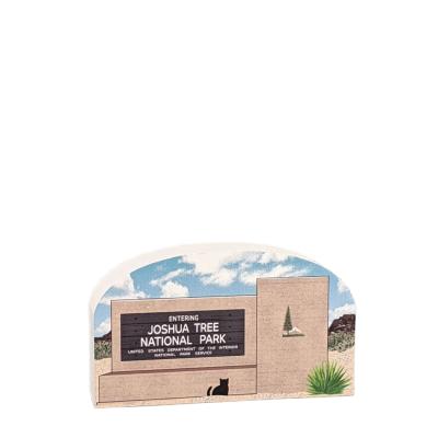 Joshua Tree National Park Sign, Twentynine Palms, California. Handcrafted in the USA 3/4" thick wood by Cat’s Meow Village.