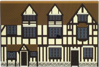 Shakespeare's Birthplace in Stratford Upon Avon handcrafted in wood by The Cat's Meow Village
