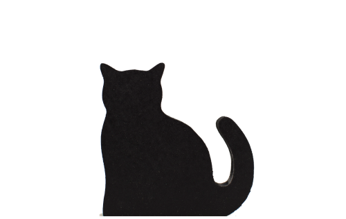 Sit our Casper, black cat trademark on a shelf or windowsill to show off your Cat's Meow pride! Handcrafted in USA by The Cat's Meow Village