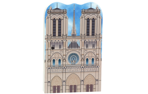 Notre Dame de Paris wooden souvenir handcrafted by The Cat's Meow Village