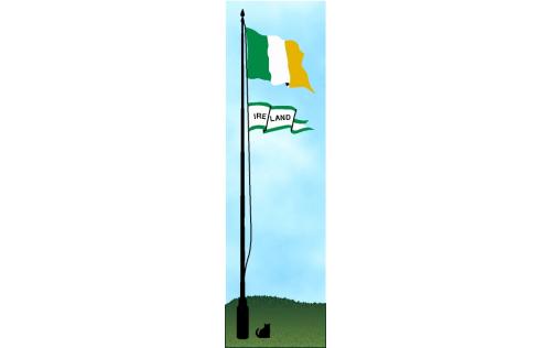 Irish Flag handcrafted in wood by The Cat's Meow Village