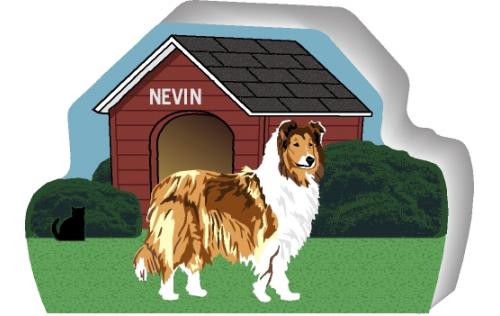 Collie can be personalized with your dog's name