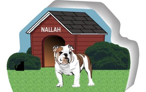 Bulldog can be personalized with your dog's name