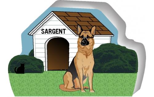 German Shepherd can be personalized with your dog's name