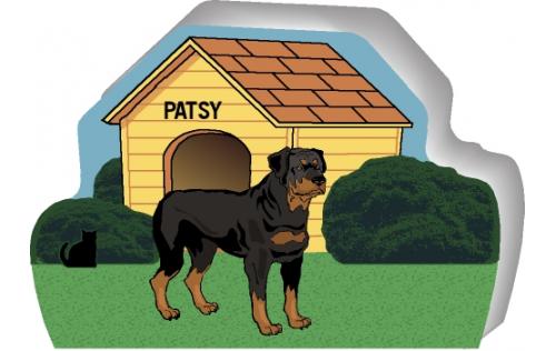 Rottweiler can be personalized with your dog's name