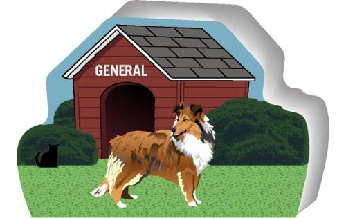 Sheltie can be personalized with your dog's name