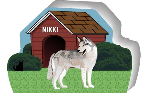 Siberian Husky can be personalized with your dog's name