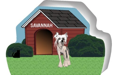 Hairless Chinese Crested can be personalized with your dog's name