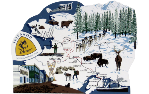 Iditarod National Historic Trail, Alaska, dogsled relay, Nenana to Nome