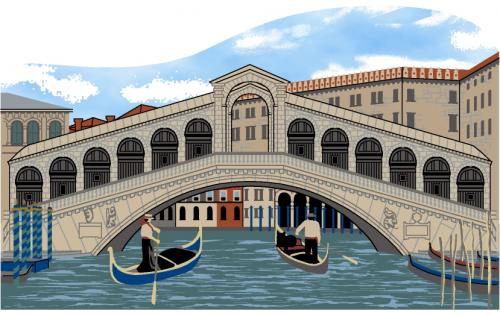 Rialto Bridge, Venice, Italy, Grand Canal