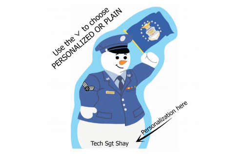PERSONALIZED U.S. Air Force Snowman