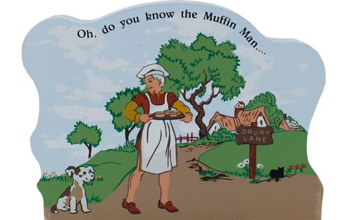 The Muffin Man, nursery rhymes, Mother Goose, 