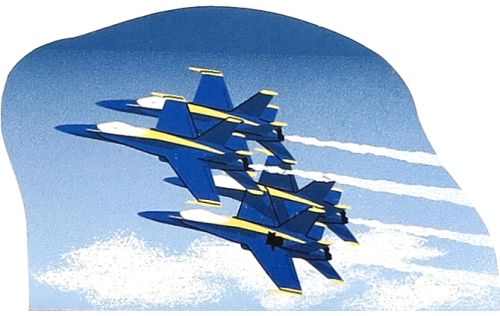 United States Navy Blue Angels.  Handcrafted in the USA by the Cat's Meow Village.