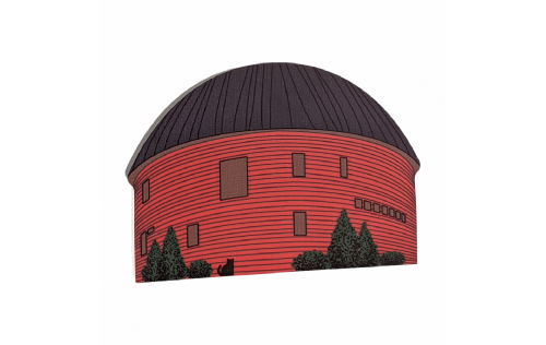 Famous Route 66 Arcadia, Oklahoma Round Barn handcrafted in 3/4" thick wood by The Cat's Meow Village. Handmade in the USA.
