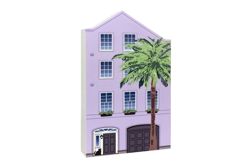 Remember your trip to Charleston, SC with your very own replica of this Rainbow Row house. We handcraft it in all its colorful details in Wooster, Ohio. By The Cat's Meow Village