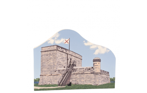 St. Augustine, Fort Matanzas National Monument, Florida. Handcrafted in the USA 3/4" thick wood by Cat’s Meow Village.