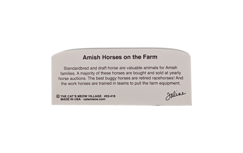 Amish Horses on the Farm