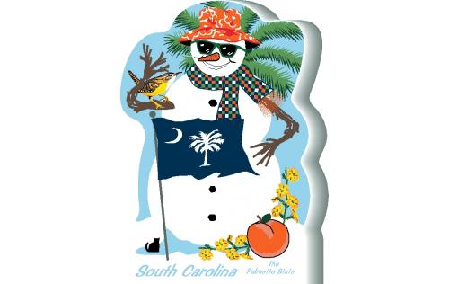 South Carolina State Snowman handcrafted and made in the USA.