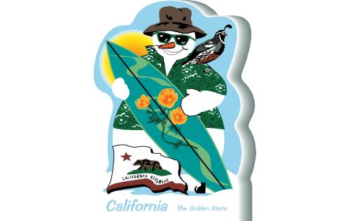California State Snowman handcrafted and made in the USA.