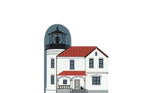 Vintage Admiralty Head Lighthouse from Lighthouse Series handcrafted from 3/4" thick wood by The Cat's Meow in the USA